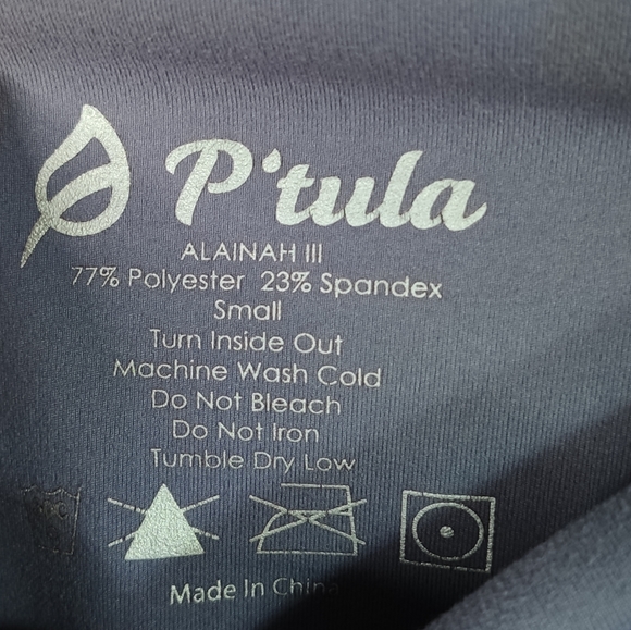 P'tula Alainah III Legging 23" Crop Purple Steel - Picture 7 of 7